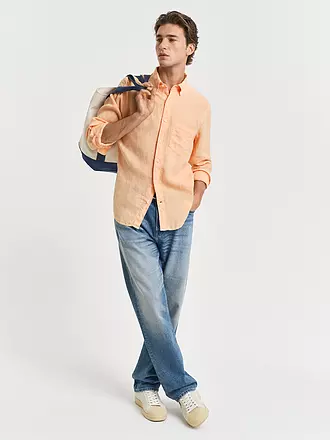 GANT | Chemise en lin coupe classique | orange